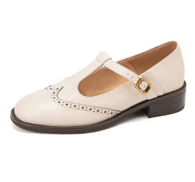 Women's orthopedic Mary Jane comfort shoes, black, adjustable strap, low heel for work or casual wear