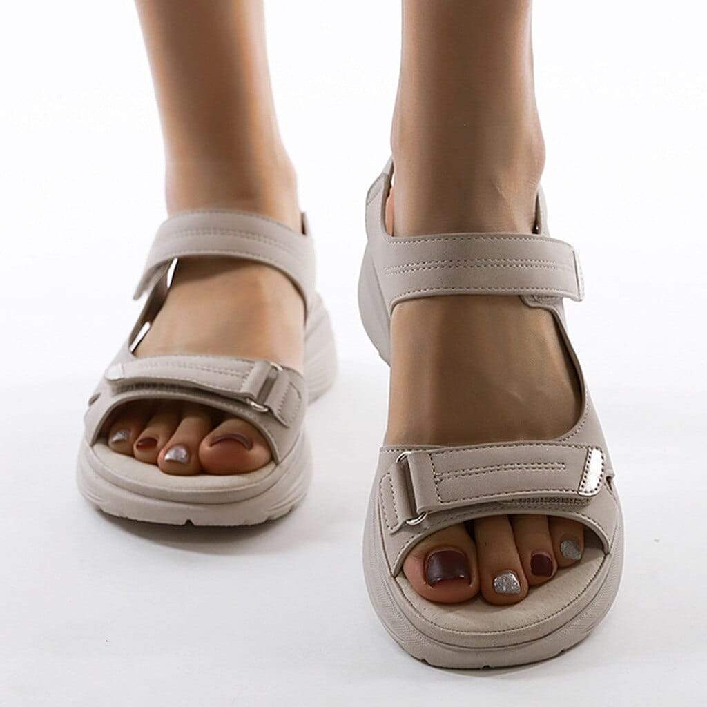 Adjustable women's orthopedic sandals, perfect for casual walking & summer comfort.