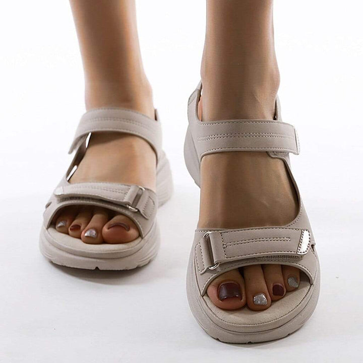 Adjustable women's orthopedic sandals, perfect for casual walking & summer comfort.
