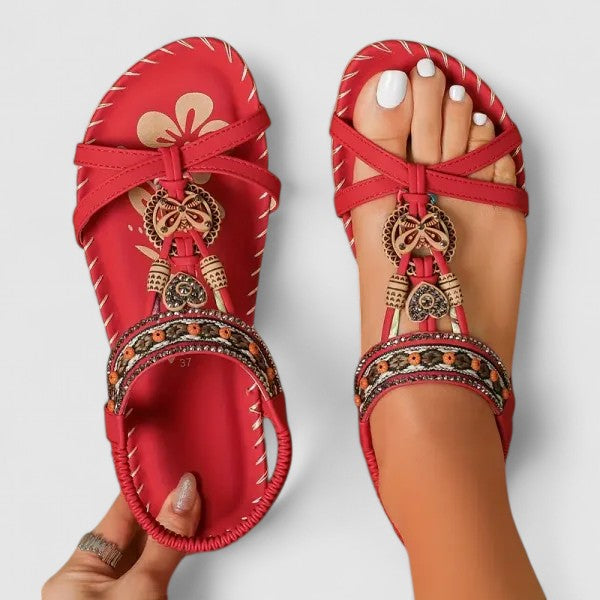 Women's orthopedic sandals with arch support for comfortable all-day walking & pain relief. Perfect summer casual footwear.
