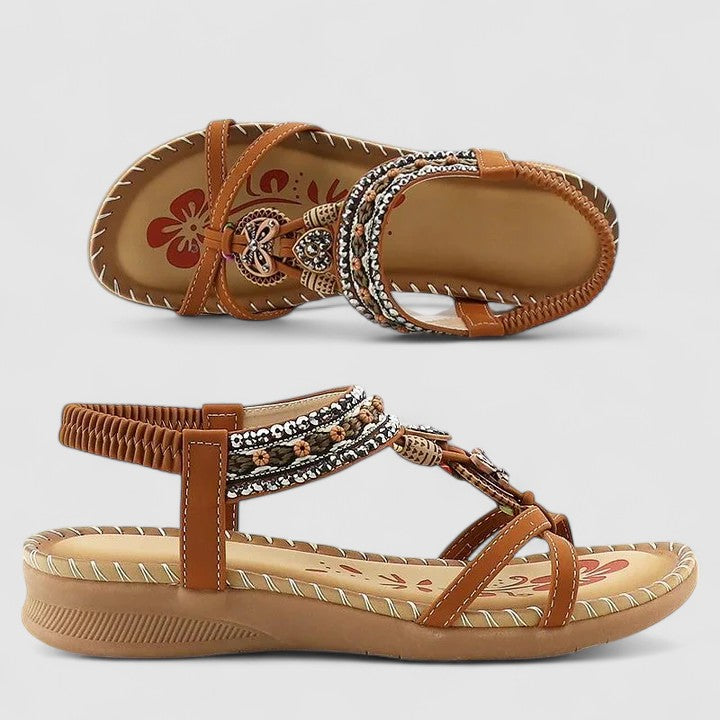 Foot health women's orthopedic sandals, arch support & cushioning for comfortable all-day summer walking. Casual open-toe footwear.