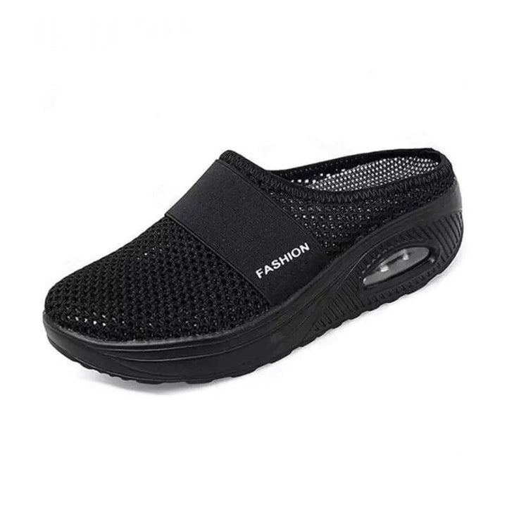 Women's comfort slip-on shoes, orthopedic design with advanced air cushion & arch support.