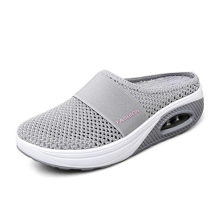 Women's slip-on shoes for arch support, orthopedic design with air cushion comfort.