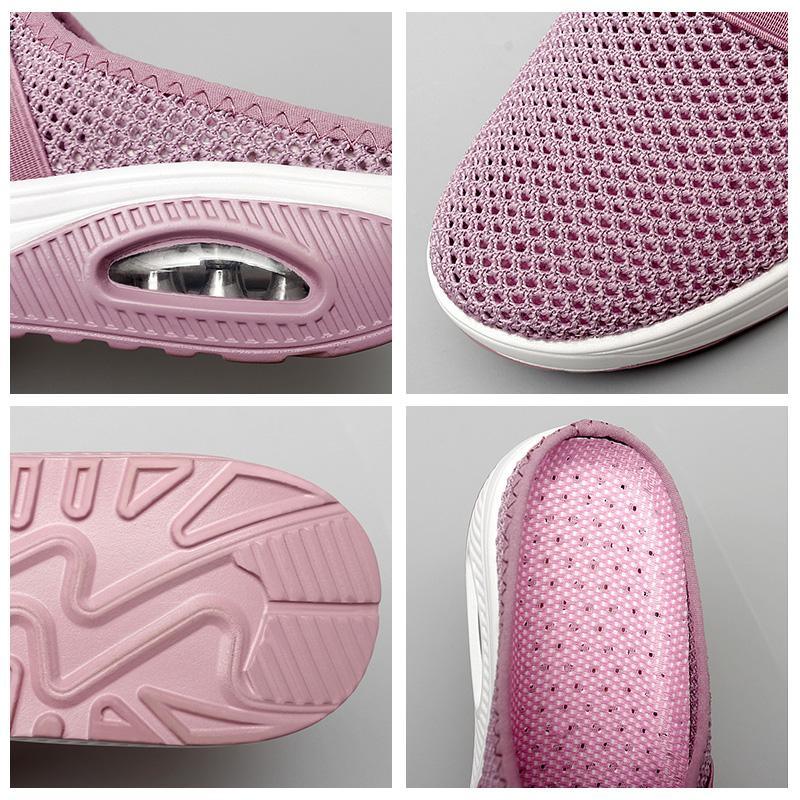 Comfortable women's orthopedic slip-on shoes, ideal for daily wear with air cushion technology.