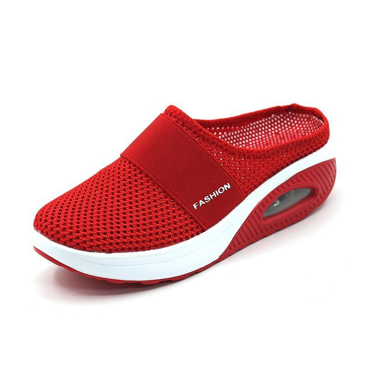 Lightweight women's orthopedic slip-on shoes, cushioned for comfort & arch support.