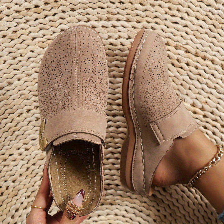 Indoor women's orthopedic arch support slippers, designed for comfortable foot relief with a non-slip sole.