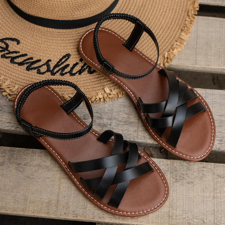 Fashionable open-toe spring sandals for women, providing excellent orthopedic support & summer comfort.