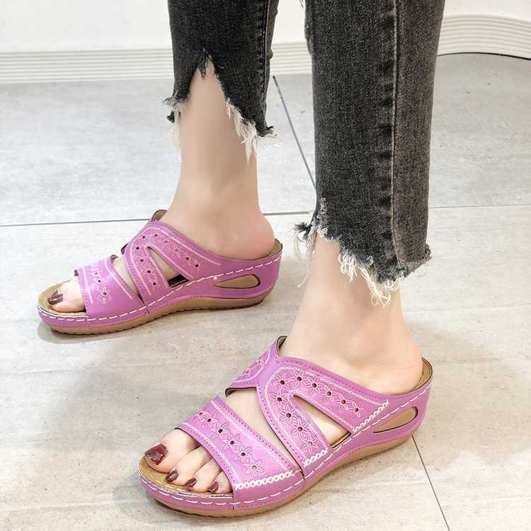 Women's orthopedic sandals, designed for all-day comfort and support during summer activities