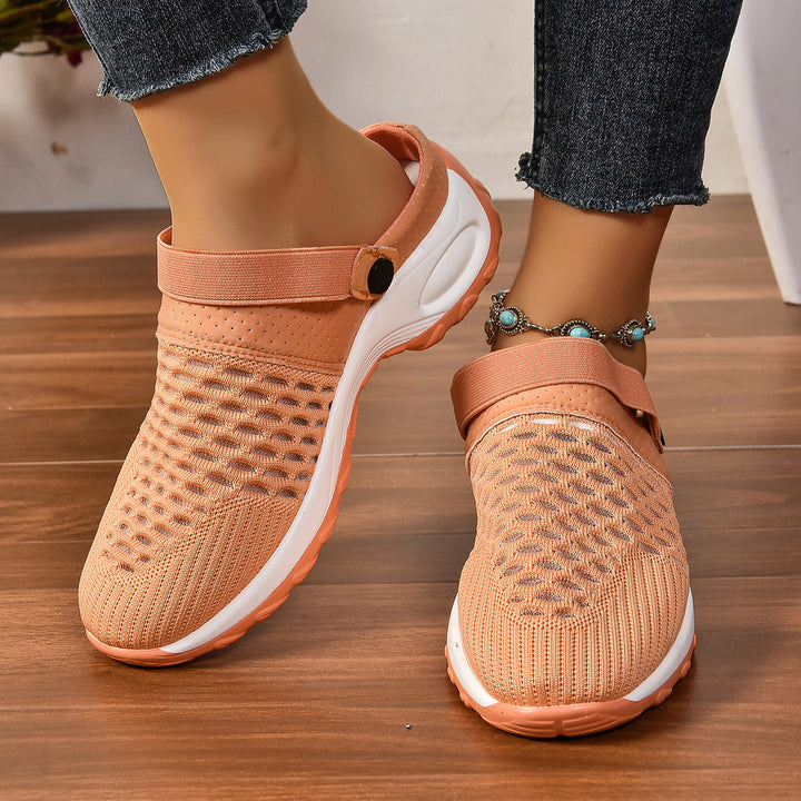 Supportive women's air cushion shoes, engineered for orthopedic comfort during walking and light athletic activities.
