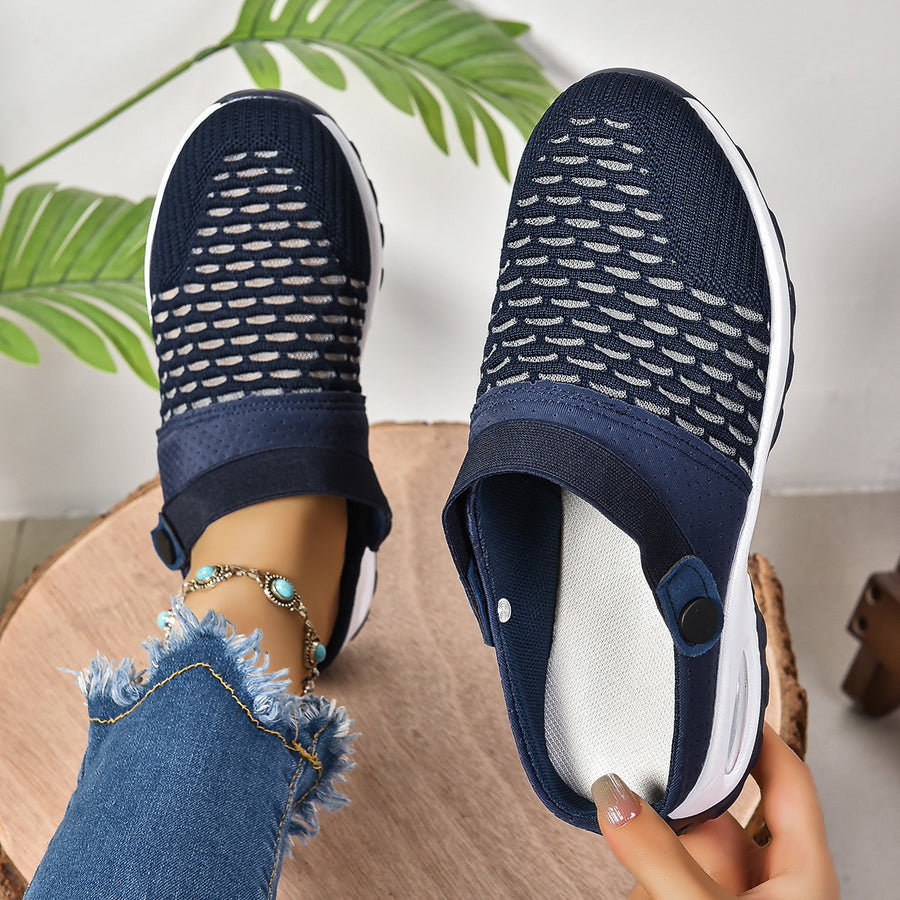 Athletic women's walking shoes with air cushion technology. Orthopedic design for all-day comfort and support.
