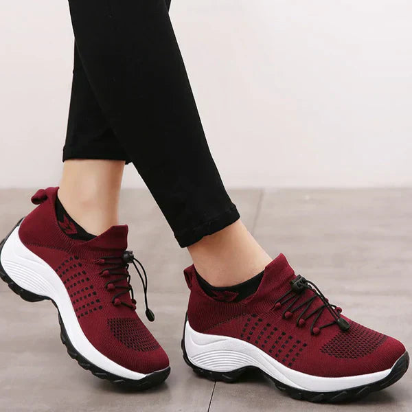 Women's shoes engineered for plantar fasciitis relief, blending orthotic support with fashion.