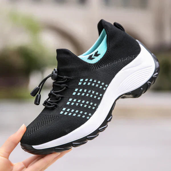 Women's comfortable walking shoes, perfect for arch support & plantar fasciitis pain relief.
