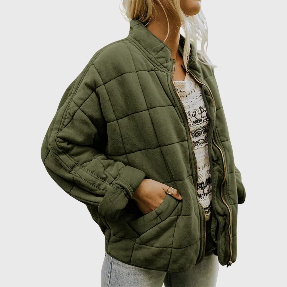 Women's oversized mid-season coat, relaxed fit, perfect for autumn casual fashion