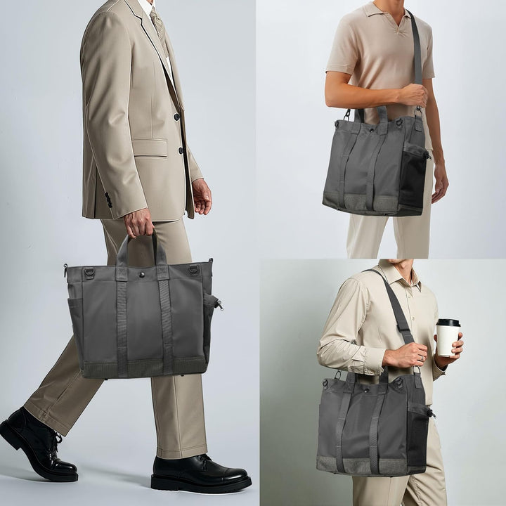 Professional laptop tote bag for women, comfortable adjustable shoulder strap.