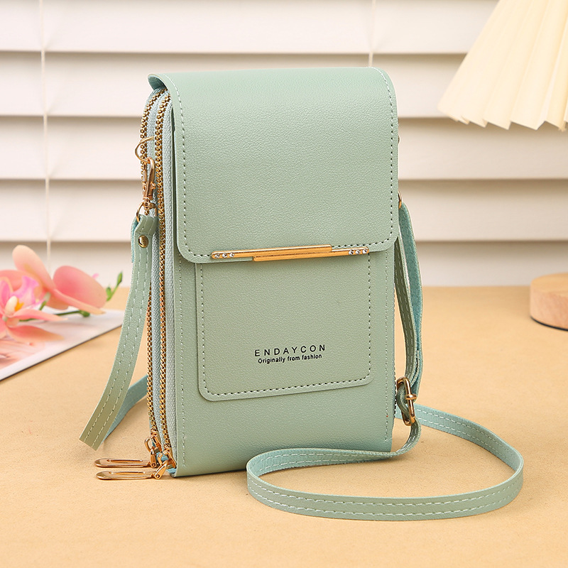 Practical women's touchscreen crossbody bag, a compact phone wallet for daily essentials & hands-free use.