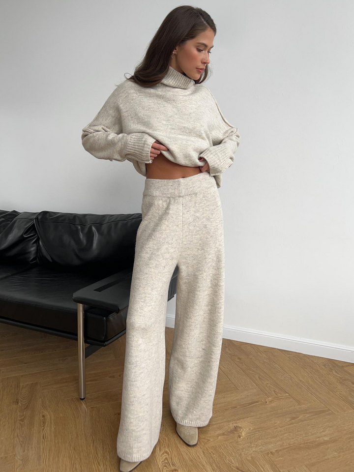Close-up of the top from a women's spring summer lounge set, emphasizing its relaxed fit design.