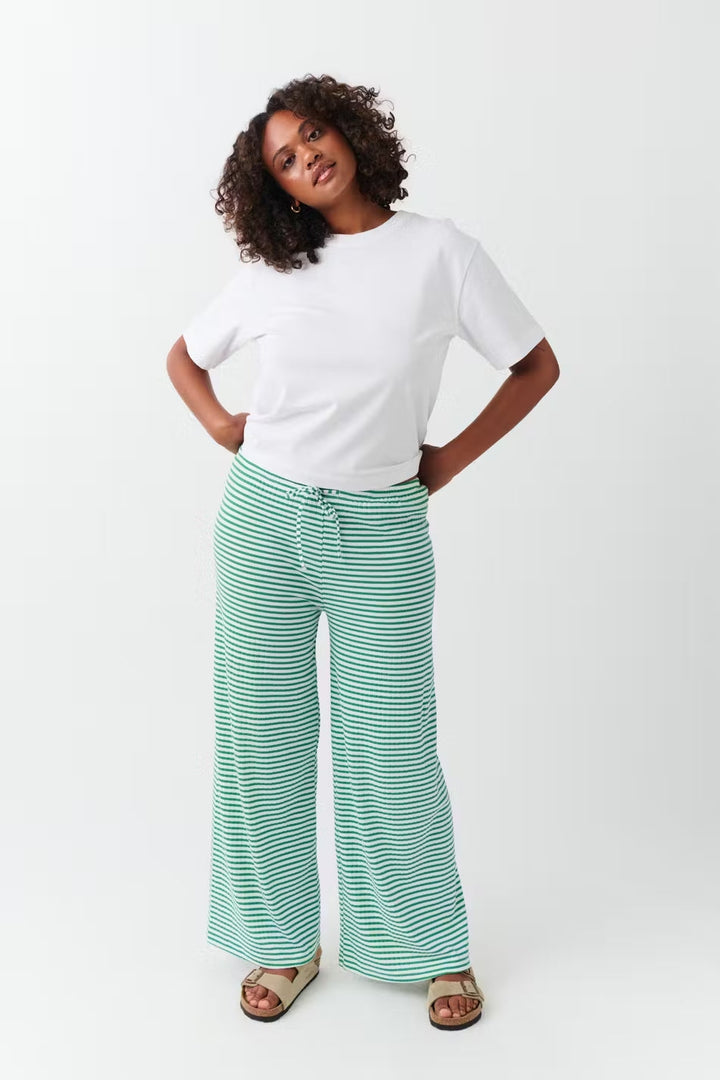 Everyday women's striped pants, offering a relaxed fit for ultimate comfort