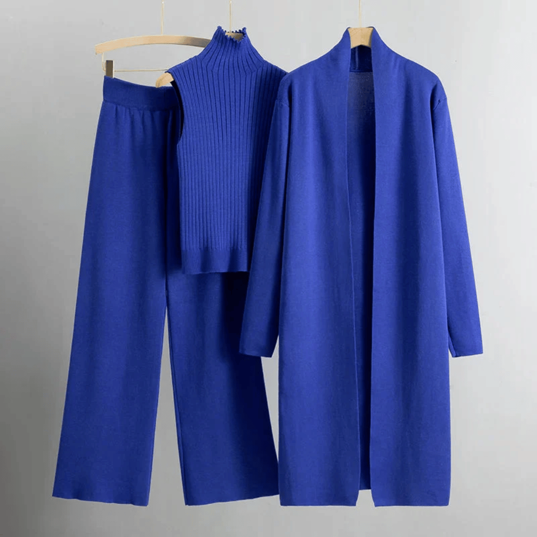 Women's casual chic three-piece pant set, relaxed fit, perfect for summer outfits