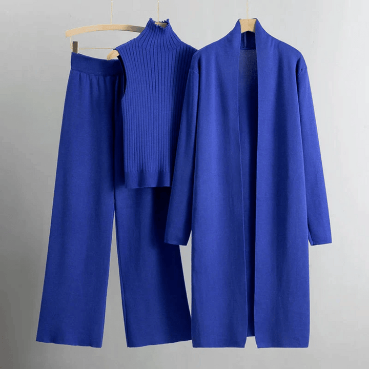 Women's casual chic three-piece pant set, relaxed fit, perfect for summer outfits