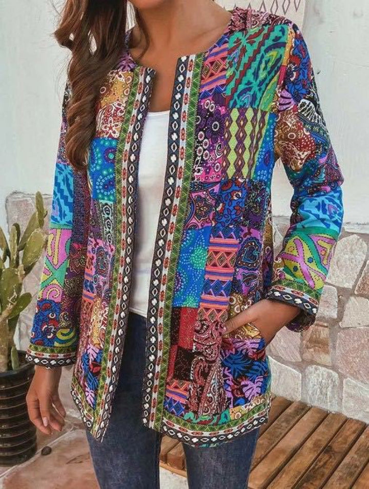 Women's retro knitted cardigan, cotton blend, long sleeve, button front, ideal for fall fashion.
