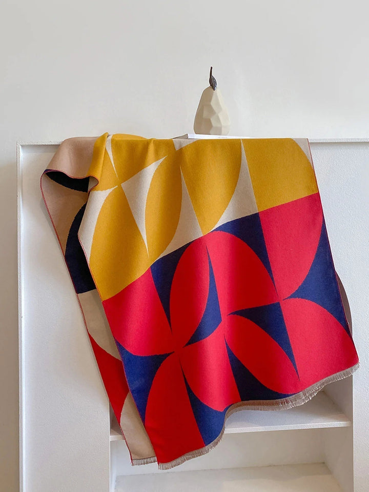Premium reversible cashmere scarf. Women's elegant accessory for ultimate warmth & softness.