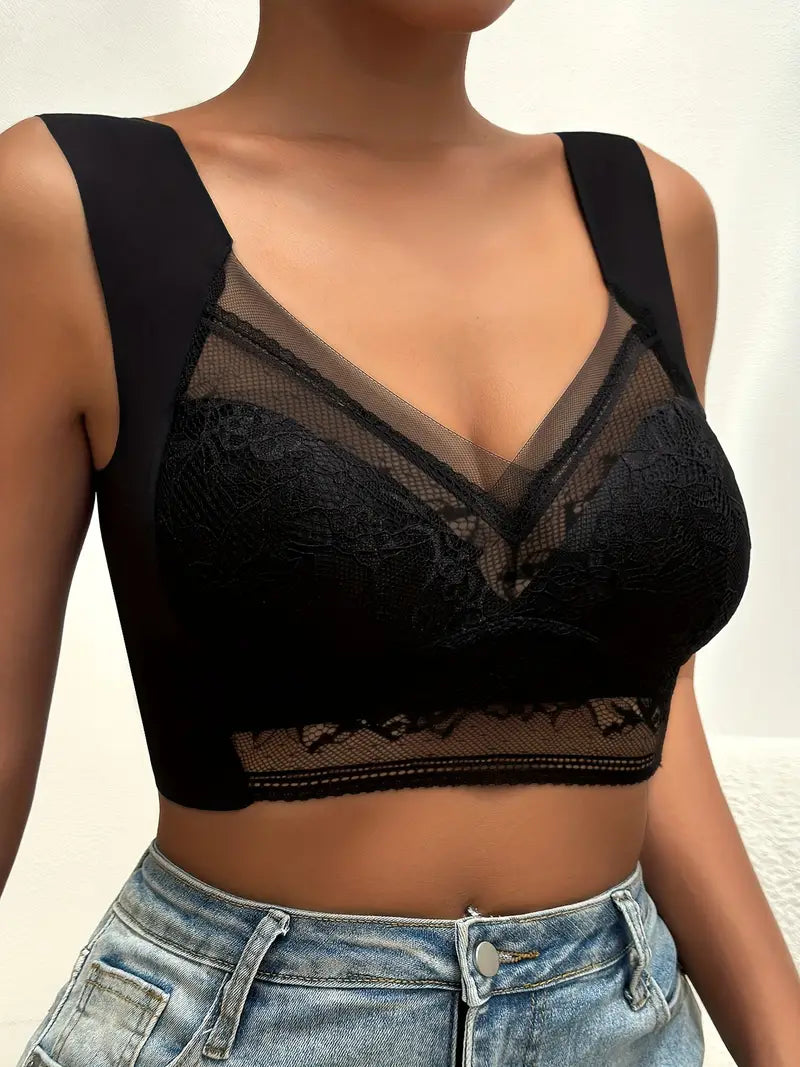 Plus size seamless comfort bra, providing gentle support and all-day wearability.