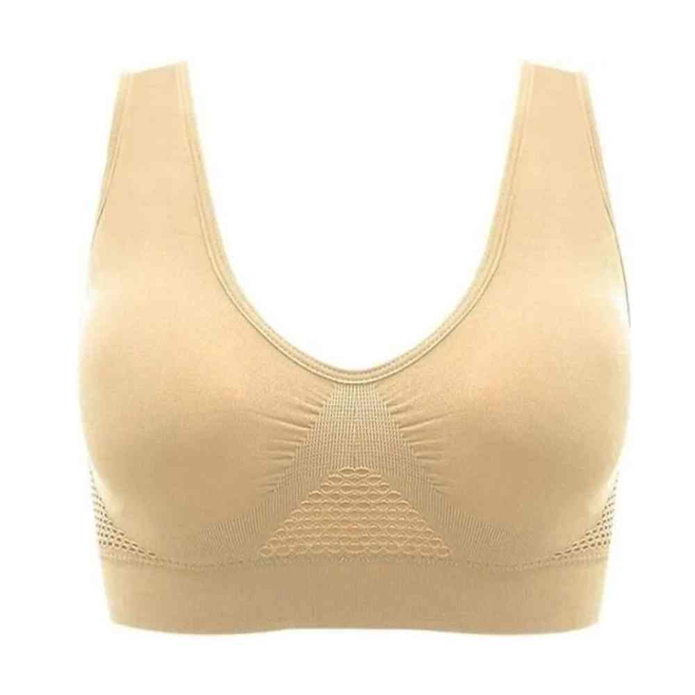 Multi-pack women's seamless comfort bras with breathable honeycomb texture for all-day support.