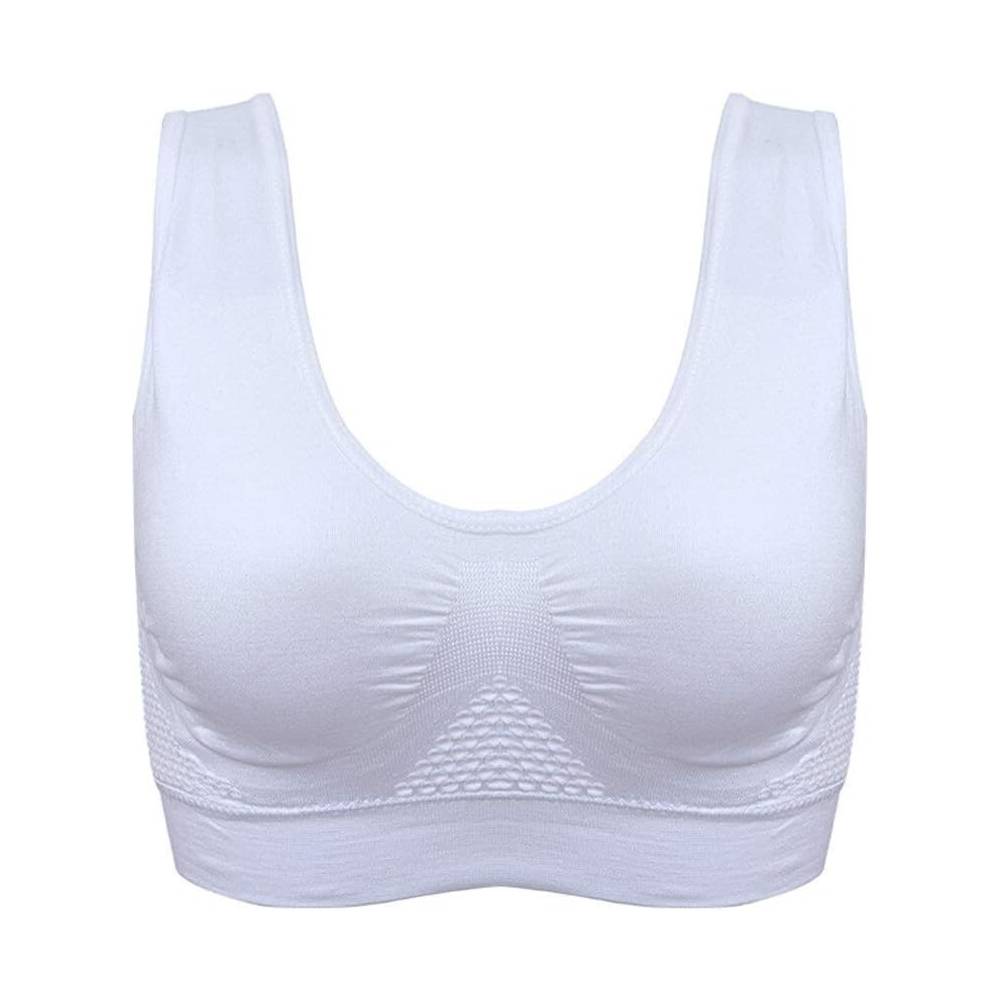 Essential women's seamless comfort bra set with breathable honeycomb support, ideal for daily wear.