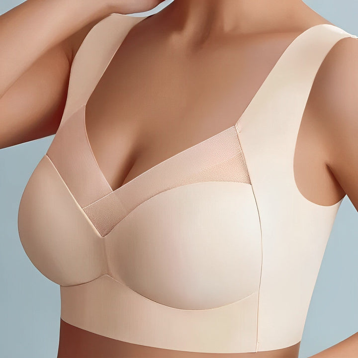Comfortable women's seamless bra top, ergonomic design, perfect for activewear & daily support. Ladies fashion.