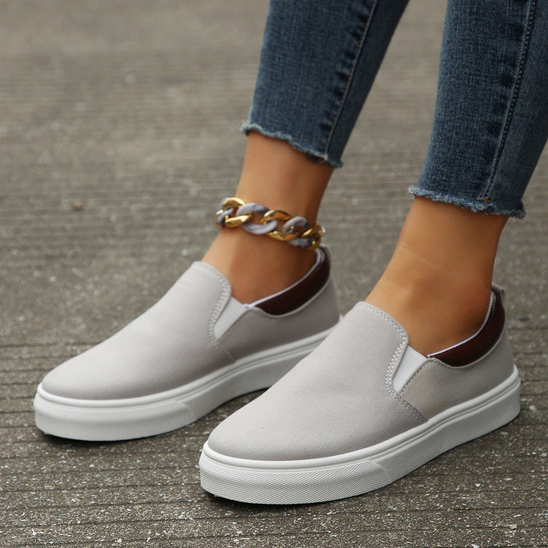 Non-slip women's slip-on shoes, providing casual style & comfortable everyday wear for active women.
