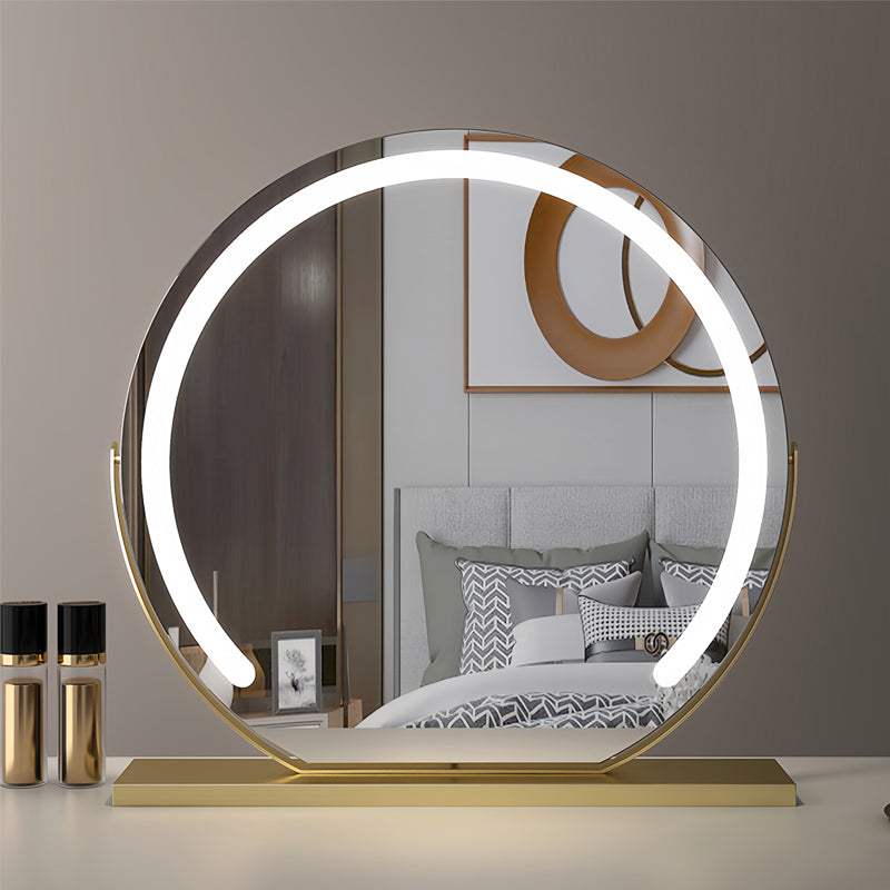 Women's dressing table LED mirror, touch control, providing perfect light for makeup.