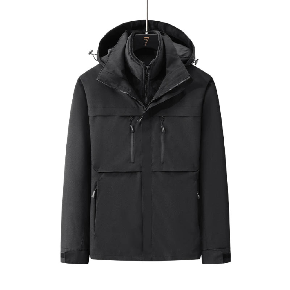 Colorful women's outerwear, insulated and soft winter coat for active ski days