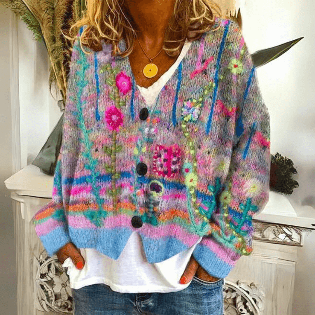 Women's soft knit cardigan sweater. Lightweight & cozy, perfect for autumn layering or winter style.