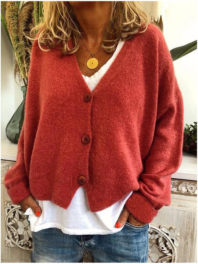Ladies' versatile open-front sweater, #1704 Shannon, made from soft knit for comfortable wear.