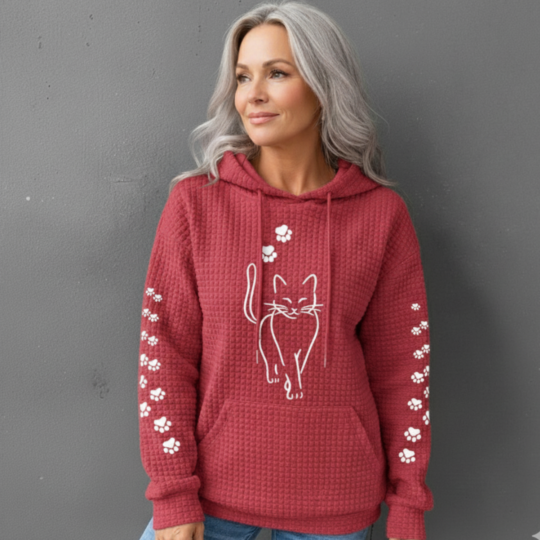 Versatile women's soft warm hoodie, designed for maximum comfort and cozy style in winter