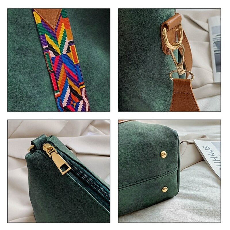 Organized women's PU leather tote with multiple compartments, an essential everyday carry handbag.