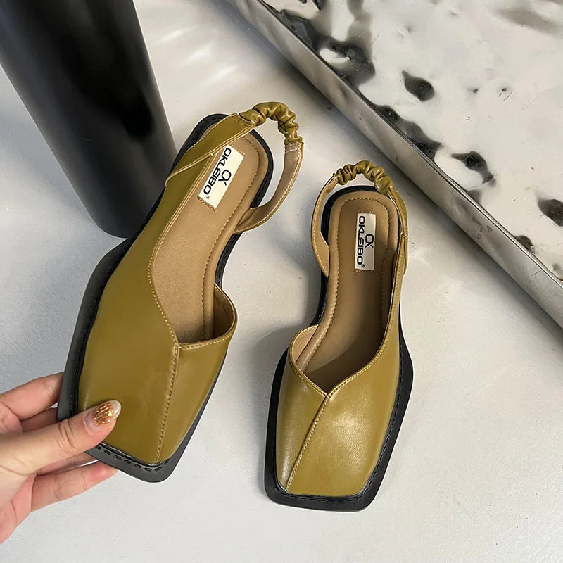 Chic square toe slingback sandals for women. Elegant, comfortable, and versatile for all your summer fashion.