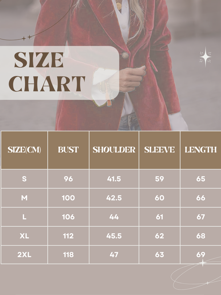 Elegant women's tailored blazer, ideal for chic workwear & smart casual outfits. Features golden buttons.
