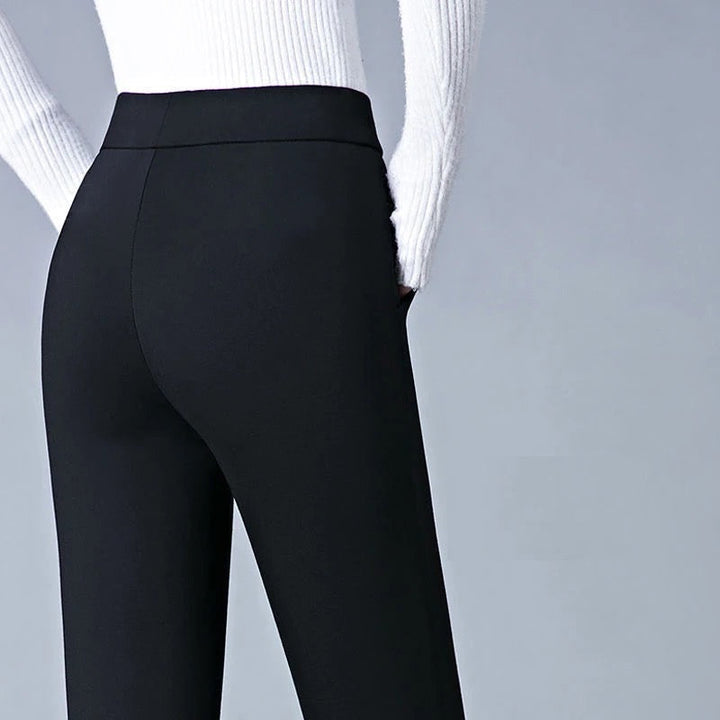 Women's ultra-comfort stretchable high-waist pants, perfect for chic casual everyday wear.