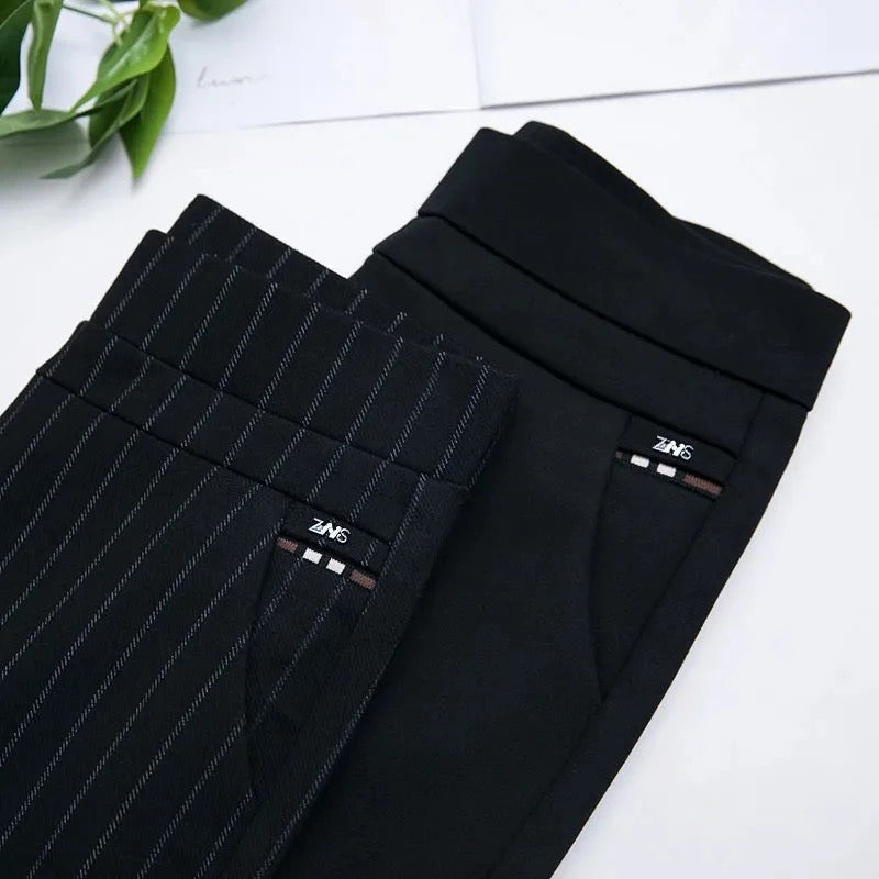 Versatile women's high-waist stretch pants, designed for ultimate comfort and everyday fashion.