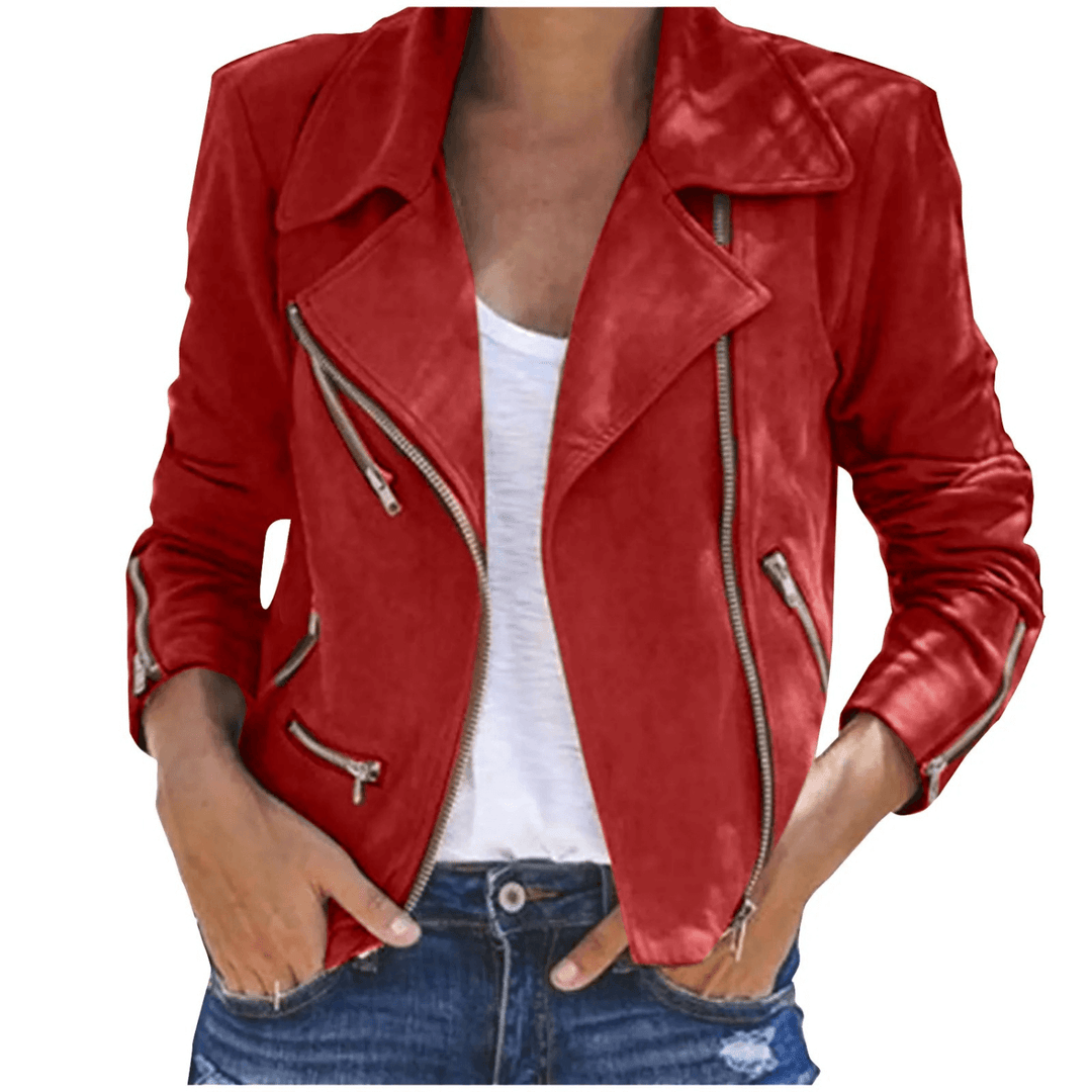 Stylish women's retro jacket, timeless vintage fashion for spring & fall. Elegant classic outerwear, versatile look.