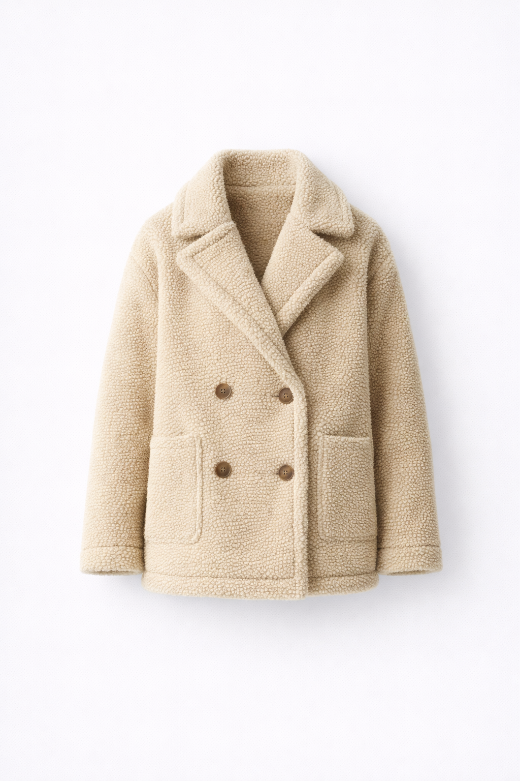 Fashionable women's oversized winter coat, a stylish outerwear essential for cold-weather comfort & casual fashion.