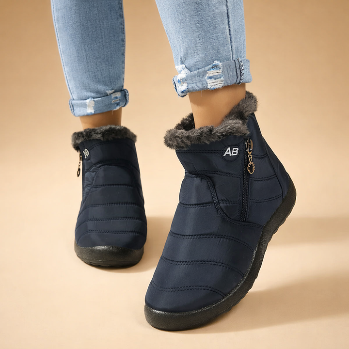 Women's warm zip-up winter ankle boots for ultimate coziness and cold weather protection.