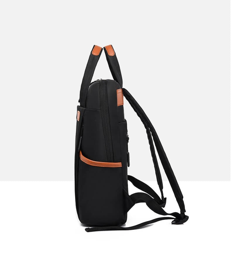 Secure women's travel backpack, water-resistant Oxford fabric, anti-theft zippers, and hidden pockets.