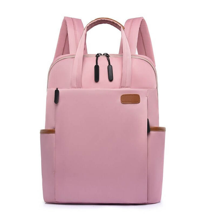 Lightweight Oxford water-resistant women's anti-theft backpack, keeping valuables safe during travel.