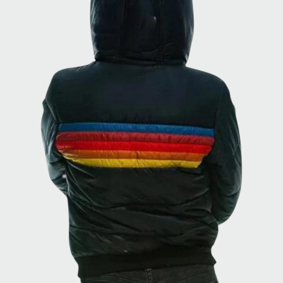 Fashionable women's waterproof puffer jacket, perfect cold weather outerwear