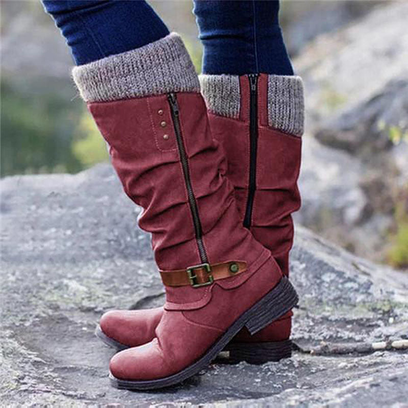 Women's waterproof orthopedic winter boots with arch support for comfort & warmth in cold weather.