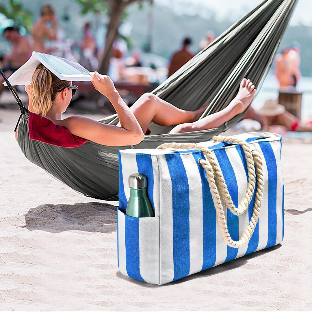 Stylish women's large capacity waterproof pool bag, great for summer.