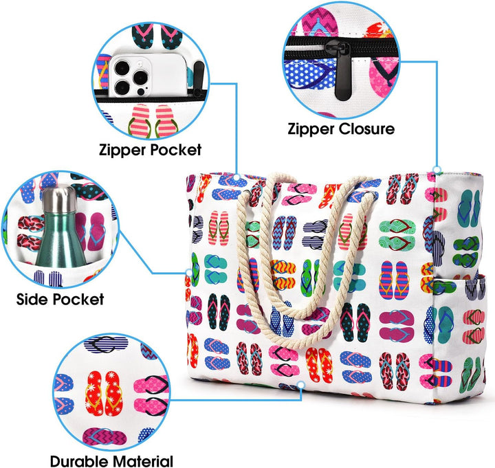 Women's large waterproof travel tote, sandproof & perfect for adventures.
