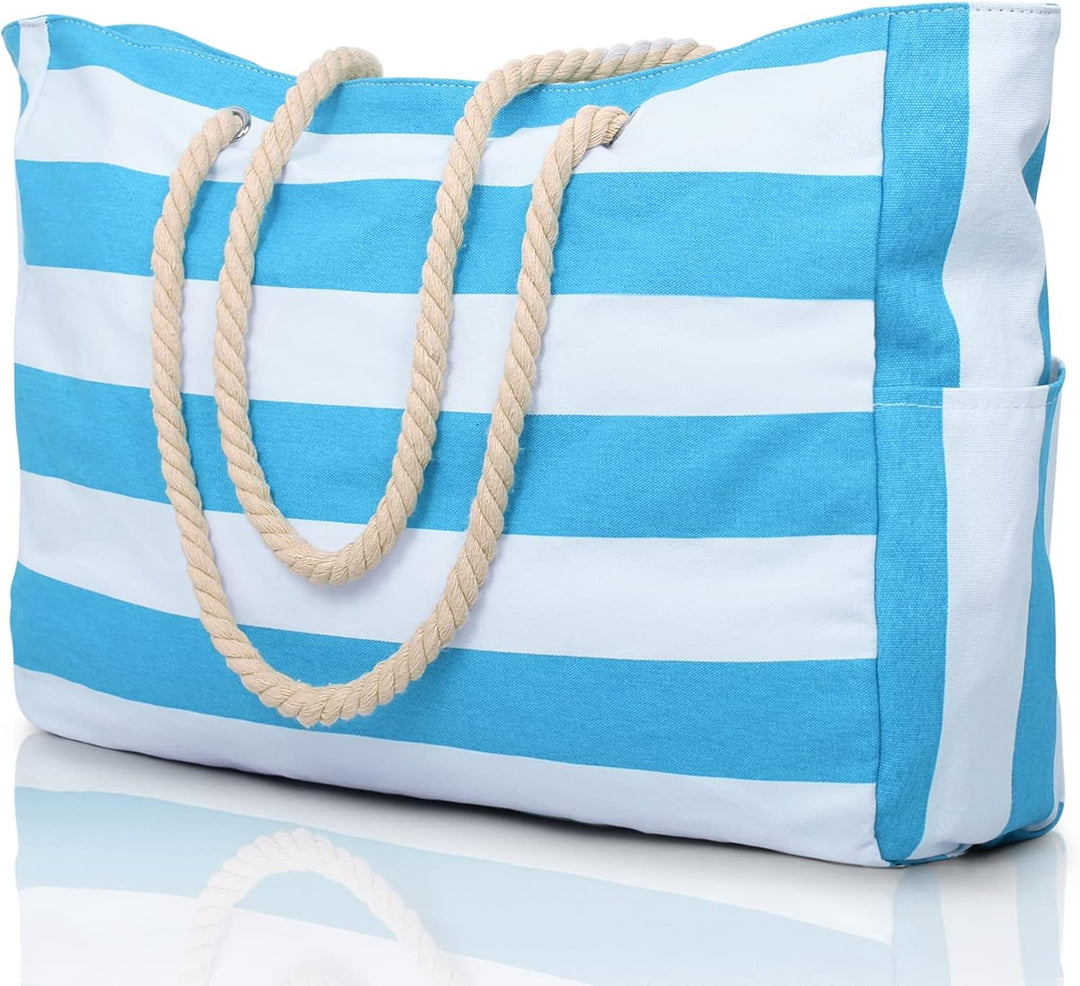 Functional oversized waterproof women's pool bag, with easy access.